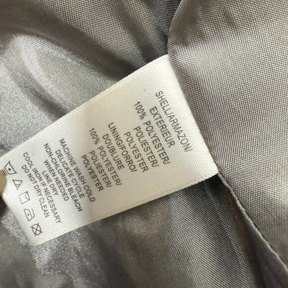 MAC & JAC Silver Shimmer Metallic Peacoat Jacket Coat Women's Size XL - Picture 12 of 12